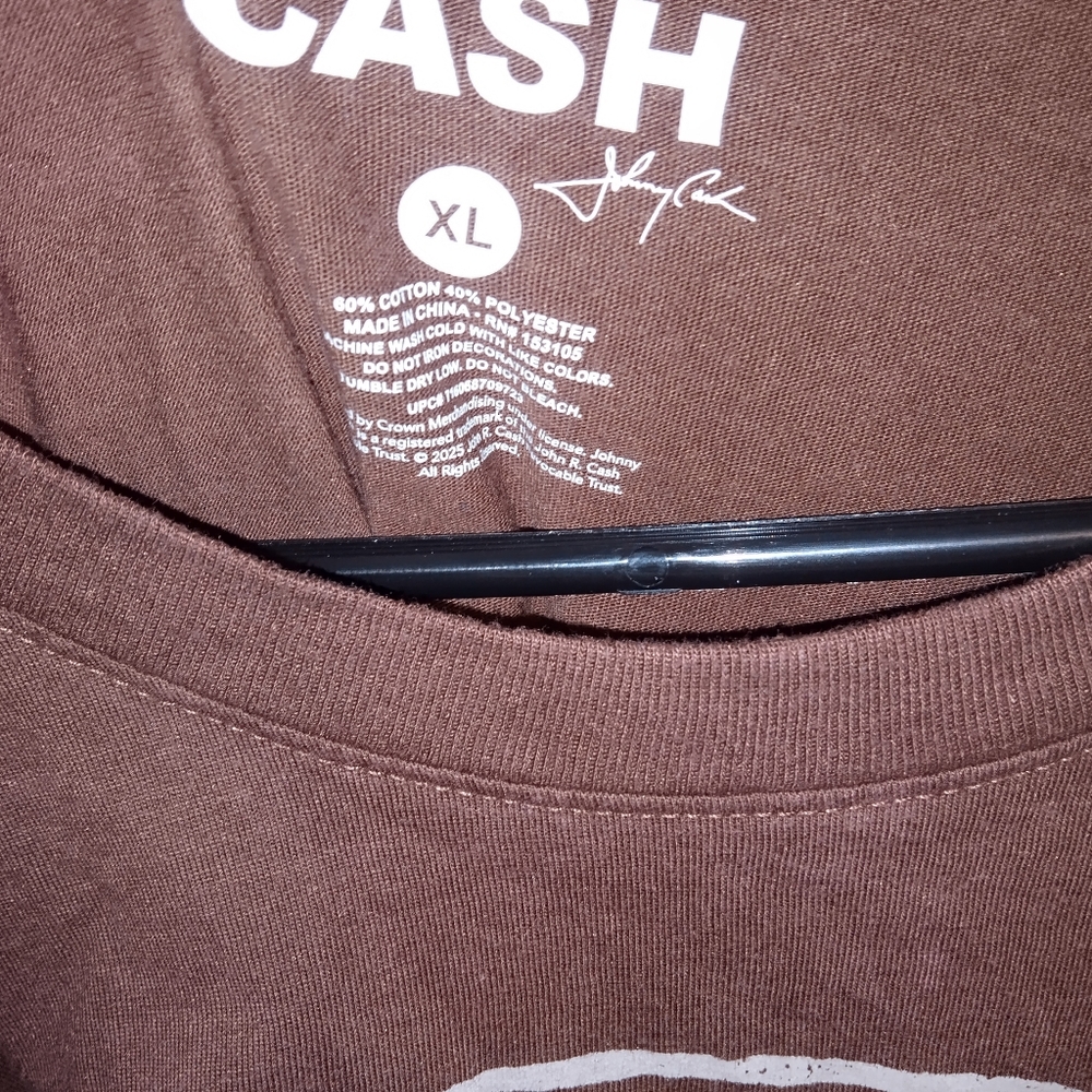 EUC Johnny Cash Sunday Morning Coming Down Tour Brown Graphic T-Shirt XL - Picture 2 of 7